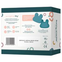  We Might Be Tiny Bunny Silicone Snack Container - Powder Pink